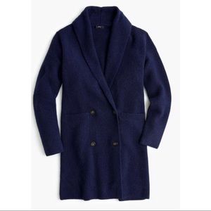 Double-breasted cardigan coat in supersoft yarn